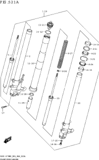 Front Fork Damper (Gsx-S750,Gsx-S750a)