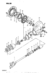Propeller Shaft - Final Drive Gear