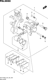 Rear Caliper (Gsx-R1000l6 E33)