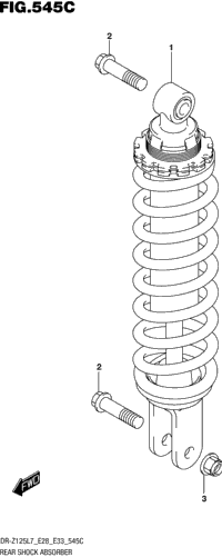 Rear Shock Absorber (Dr-Z125l E33)