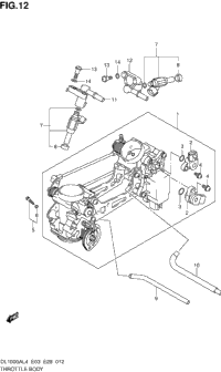 Throttle Body (Dl1000al4 E28)