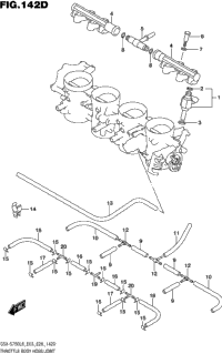 Throttle Body Hose/Joint (Gsx-S750zl8 E33)