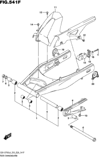 Rear Swingingarm (Gsx-S750al8 E33)