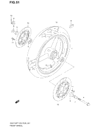 Front Wheel (Model W/X/Y/K1/K2)