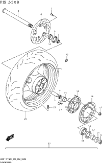 Rear Wheel (Gsx-R750:(E03,E28,E33))