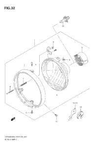 Headlamp (Sv1000) (Not For Us Market)