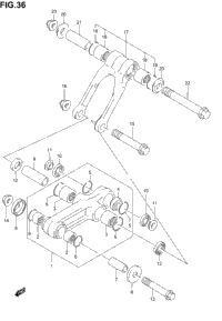 Rear Cushion Lever (Model K2/K3)