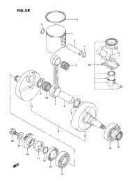 Crankshaft (Model P/R)