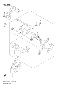 Rear Caliper (Model K5/K6)