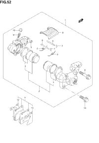 Rear Caliper (Not For U.S. Market)