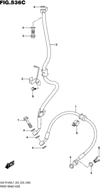 Front Brake Hose (Gsx-R1000l7 E33)