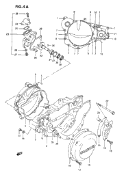 Crankcase Cover-Water Pump (R)
