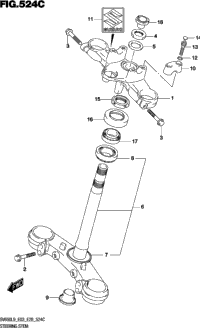 Steering Stem (Sv650al9 E28)