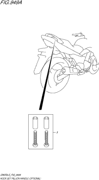 Hook Set Pillion Handle (Optional)