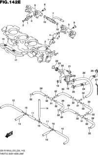 Throttle Body Hose/Joint (Gsx-R1000al6 E33)