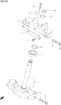 Steering Stem (Model T/V/W)