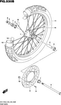 Front Wheel (Dr-Z125ll8 E03)