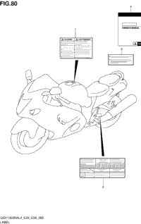 Label (Gsx1300ral4 E28)