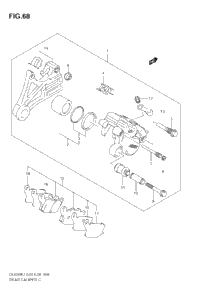 Rear Caliper (Dl650k7/K8/K9)