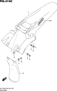 Rear Fender (Dr-Z125ll8 E28)