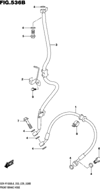 Front Brake Hose (Gsx-R1000l8 E33)