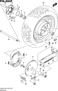 Rear Wheel (Vl800bl5 E28)
