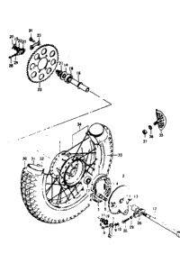 Rear Wheel (Rm125m