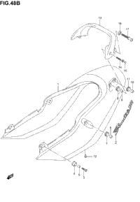 Seat Tail Cover (Gsf1200k1)