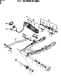 Rear Swinging Arm (Rm250c)
