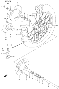 Rear Wheel (Model T/V/W/X)