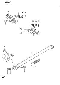 Stand - Footrest (Model K/L/M/N)