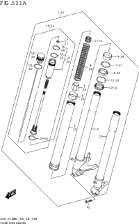 Front Fork Damper (Gsx-R1000a)
