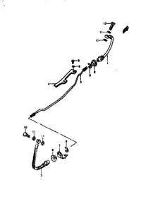 Rear Break Hose (Gs550ec