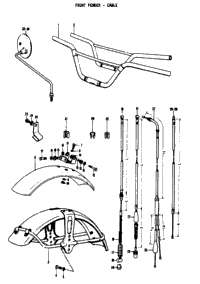 Front Fender - Cable