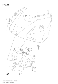 Fuel Tank Front Cover (Model K7)
