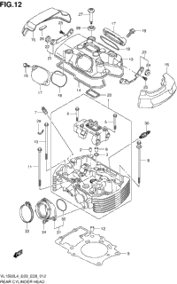 Rear Cylinder Head (Vl1500bl4 E28)