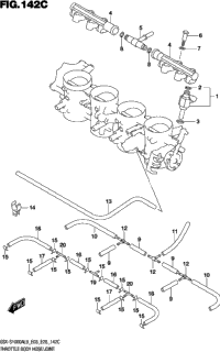 Throttle Body Hose/Joint (Gsx-S1000al9 E33)