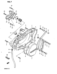Crankcase Cover - Water Pump (Model G)