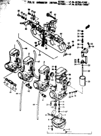 Carburetor (Gs750b. Gs750c....-F.No.Gs750-41492 Gs750ec...-F.No.Gs750e-19995)