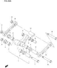 Rear Cushion Lever (Model W/X)