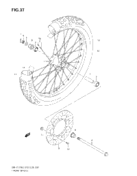Front Wheel (Dr-Z125lk3/Lk4/Lk5/Lk6/Lk7)