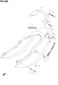 Seat Tail Cover (Gsf1200k3)