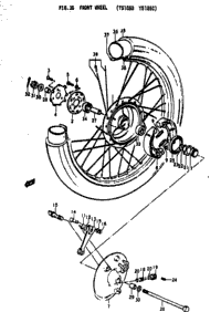 Front Wheel (Ts185b Ts185c)