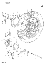 Rear Wheel (Model E/F)