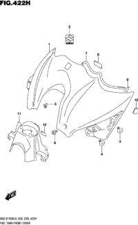 Fuel Tank Front Cover (Gsx-S1000azl8 E33)