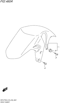 Front Fender (Gsx-S750l5 E03)