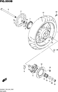 Rear Wheel (Dl650al7 E28)