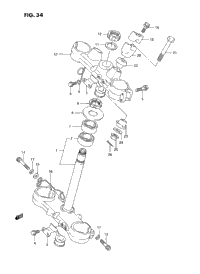 Steering Stem (Model K/L)