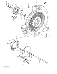 Rear Wheel (Vs700glefg/Glepg)