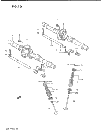 Cam Shaft - Valve (Model J/K)